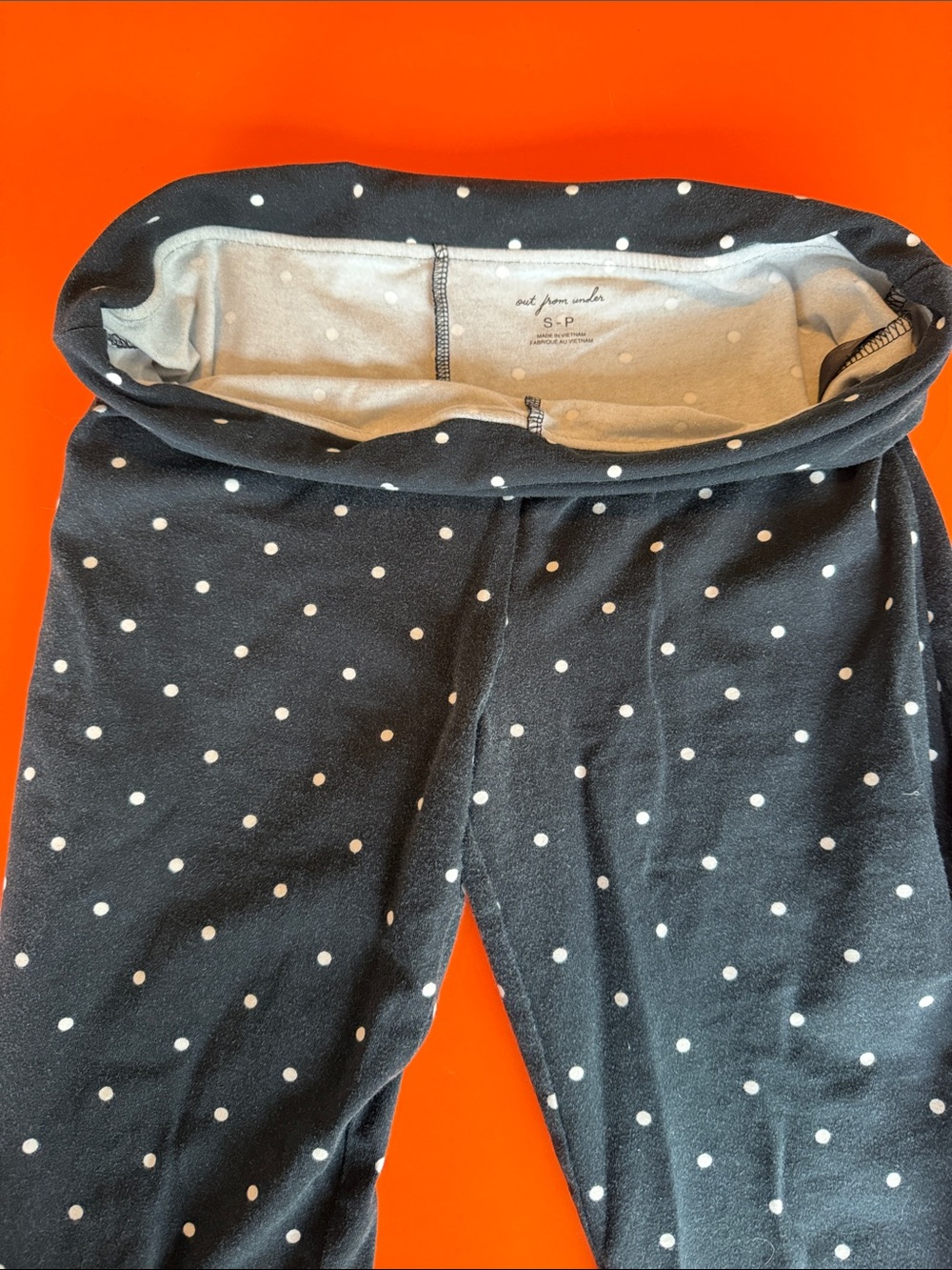 Polka Dot Cozy Women’s Leggings - Black/White— urban outfitters